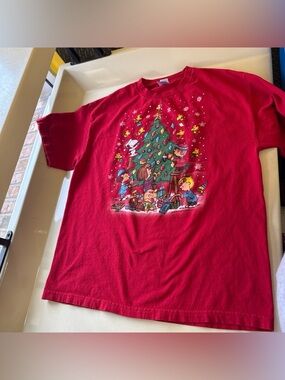 Red Peanuts SnoopyGraphic Tee - Peanuts licensing